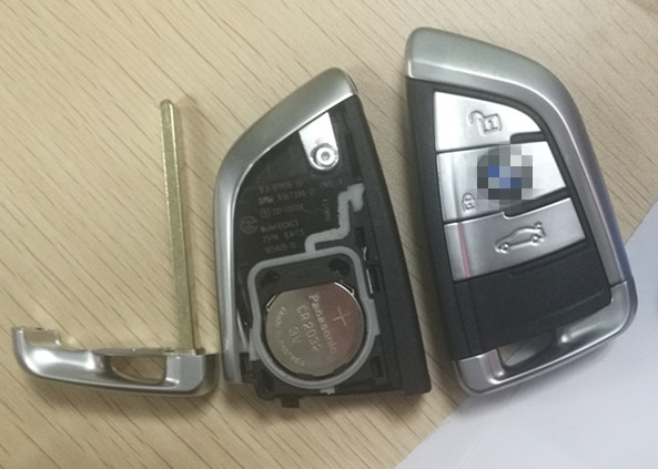9367398 01 Silver Bmw X5 Key Fob X6 Remote Start 4 On 434mhz