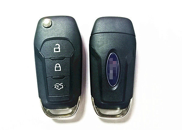 Black Plastic 3 Button Ford Remote Key Fl3t 15k601 Bc For Ford