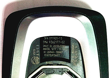 Black 2015 2017 Bmw Car Key Nbgidgng1 Plastic Material For Bmw I3 I8