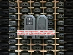 434MHz ID47 Chip Toyota OEM TWB1G0125 Smart Key For Toyota RUSH AVANZA 2018-2021