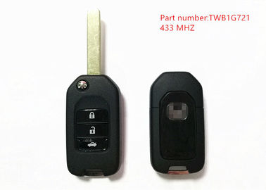 Black 3 Button Honda Remote Key 433Mhz With Part Number TWB1G721 Chip 47