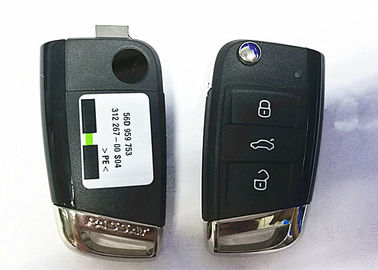 Buy Black  3 Button VW Passat Car Remote Key , 56D 959 752 VW Flip Key Fob Case online manufacture