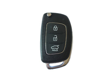 Buy 3 Button Smart Hyundai Car Key 4D60 80BIT Black Color Plastic Material online manufacture