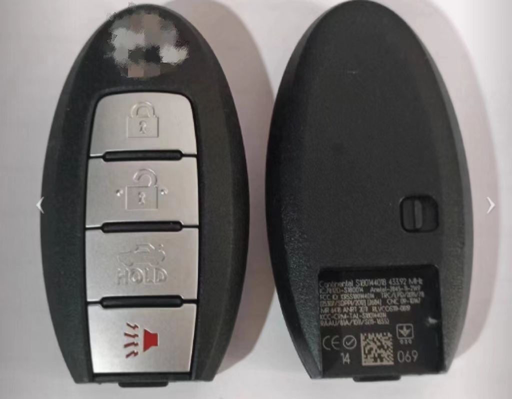 433Mhz 3 + 1button S180144018 KR5S180144014 Smart Key For Nissan Altima 4DR