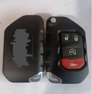 433Mhz 3+1 Button OHT1130261 Keyless Flip Key For Jeep Wrangler Gladiator