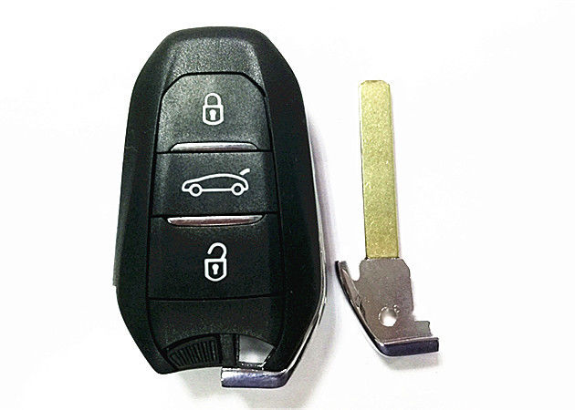 CE0682 Keyless Entry Fob / Peugeot Remote Key 2011DJ1873 433 MHZ With Blade Valeo A01TAB