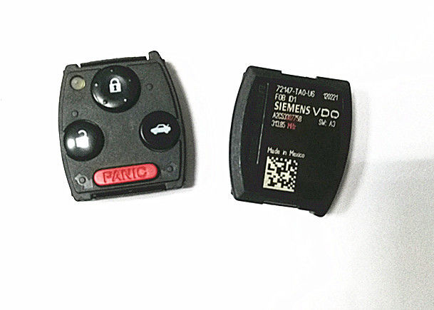 Black 3 Button Honda Remote 315Mhz With 72147-TA0-U6 Chip 46