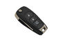 Black Chevrolet Flip Key / Chevrolet Key 3 Buttons 433 Mhz Fob PCF7961 Chip