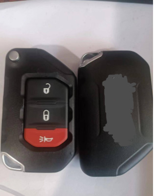 Jeep Wrangler OHT1130261 Keyless Flip Car Remote Key For 433Mhz 2+1 Button
